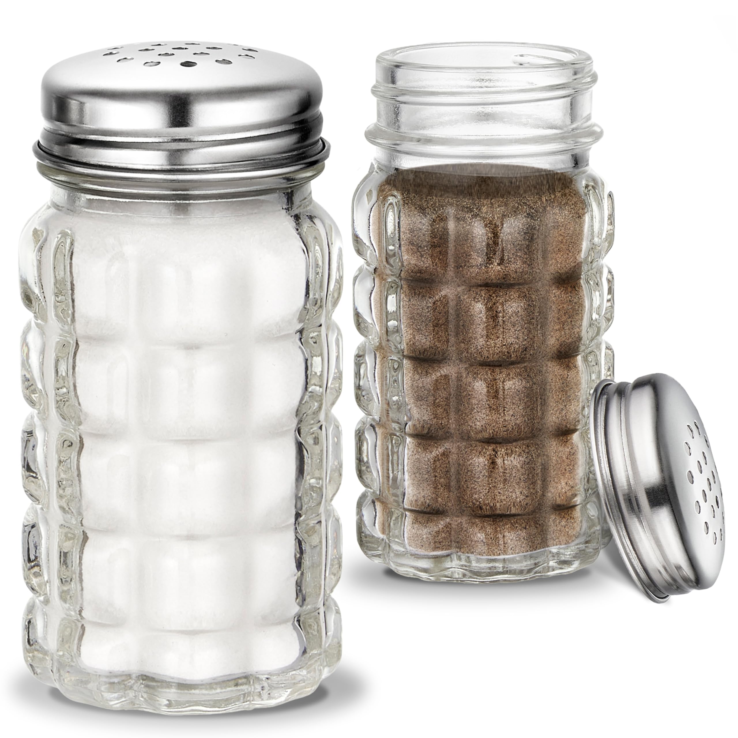 Amazon.com: 1.5 oz Retro Salt and Pepper Shakers, Small